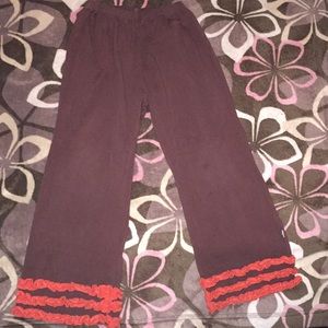 Ruffle bottom pants